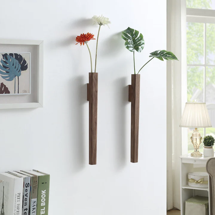How the Wooden Wall Hanging Vase Blends Nature with Modern Design